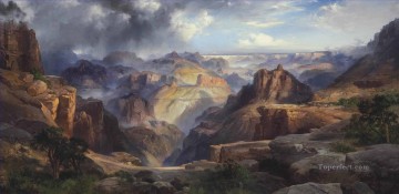 thomas kinkade Painting - the grand canyon of the colorado Thomas Moran